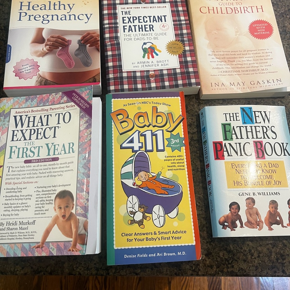Parenting Books (6) mayo, healthy pregnancy, childbirth, father’s books,etc